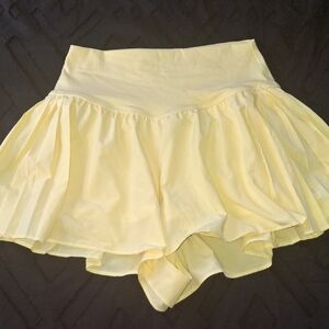 Yellow Pleated Skirt